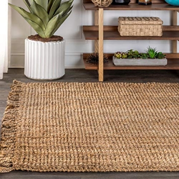 Stylish JONATHAN Y Hand Woven Chunky Jute Rug