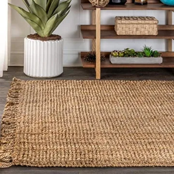 Stylish JONATHAN Y Hand Woven Chunky Jute Rug