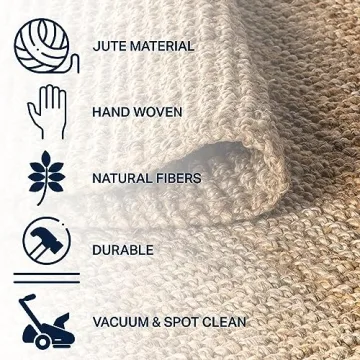 Stylish JONATHAN Y Hand Woven Chunky Jute Rug