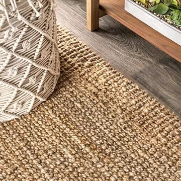 Stylish JONATHAN Y Hand Woven Chunky Jute Rug