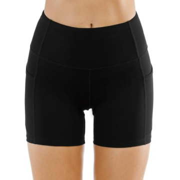 GYM PEOPLE Women's High Waist Yoga Shorts with Pockets