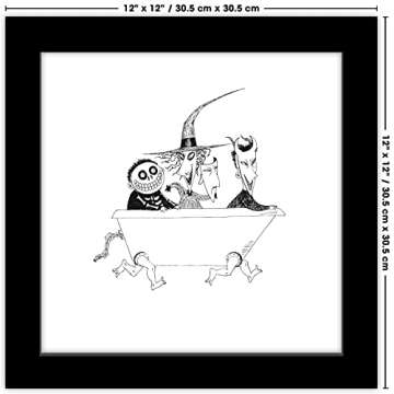 Vibrant Tim Burton's The Nightmare Before Christmas Wall Art