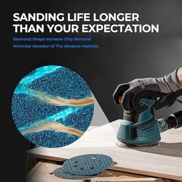 50pcs Diamond Shape Sanding Discs for Quick Results