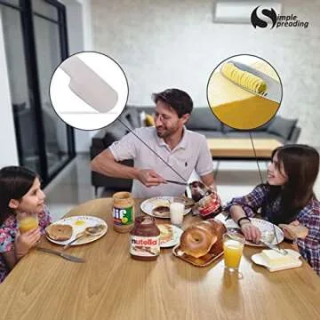 Simple preading Stainless Steel Spreader Knife: Spatula for Peanut Butter, Jelly, Chocolate, Strawberry Jam. 11.5" Multifunction Stir & Scrape BIG Jar