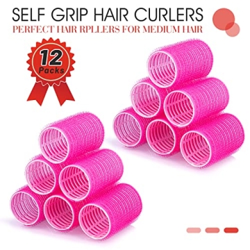 Premium 12-Piece Hair Curlers Set for All Hair Types