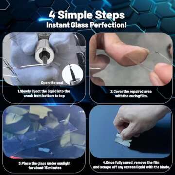 WOOKKIT Windshield Repair Kit for DIY Glass Repair Solutions