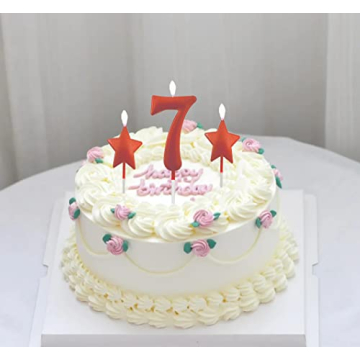 Vibrant 2.75in Red Number 3 Birthday Candle for Celebrations
