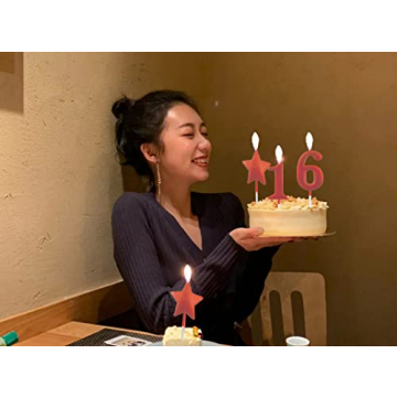 Vibrant 2.75in Red Number 3 Birthday Candle for Celebrations