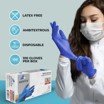 Comfortable Nitrile Gloves - Powder Free, Latex Free
