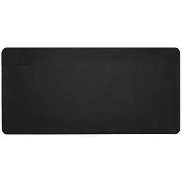 Gallaway Leather Desk Mat,Desk Writing Pad - Office Desk Pad, Large 36" x 17" Black, Desk Mats on Top of Desks, Gift Ready Elegant Computer Desk Mat Desk Cover Desk Pad Protector PU Leather