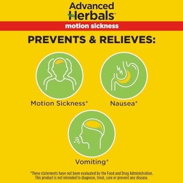Motion Sickness Relief with Natural Ginger, Non-Drowsy