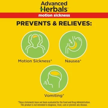 Motion Sickness Relief with Natural Ginger, Non-Drowsy