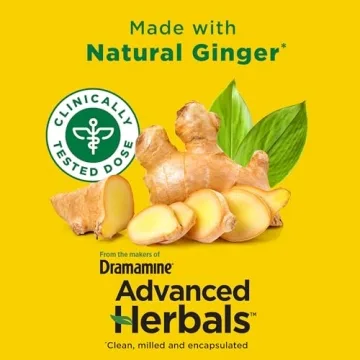 Motion Sickness Relief with Natural Ginger, Non-Drowsy