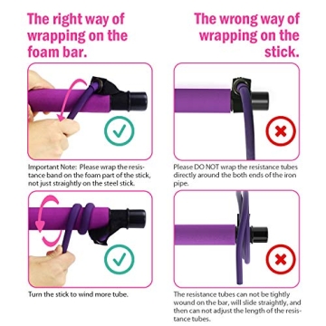 Viajero 3-Section Pilates Bar Kit for Home Workouts