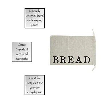 Creative Brands Linen Drawstring Bread Bag for Kitchen Charm