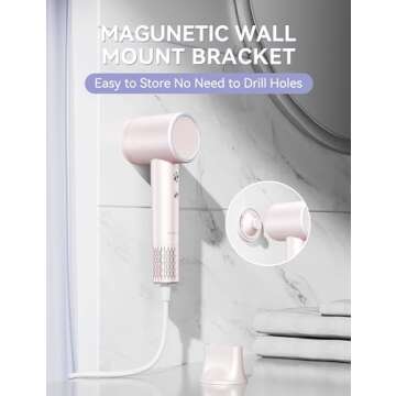 ANLAN 1300W Fast Drying Ionic Hair Dryer for Women