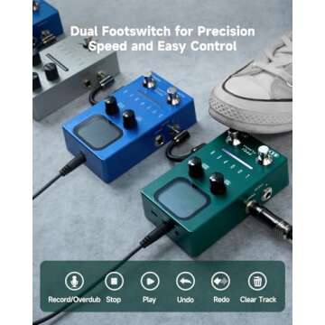 Discover FLAMMA Looper Pedal with 40 Slots & 160 Minutes