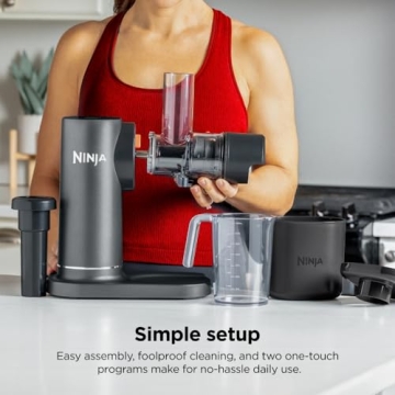 Ninja JC151 NeverClog Slow Juicer for Fresh Juice