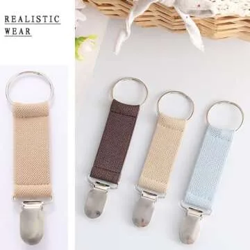 6Pcs Elastic Travel Hat Clip with Hands-Free Design