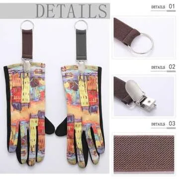 6Pcs Elastic Travel Hat Clip with Hands-Free Design