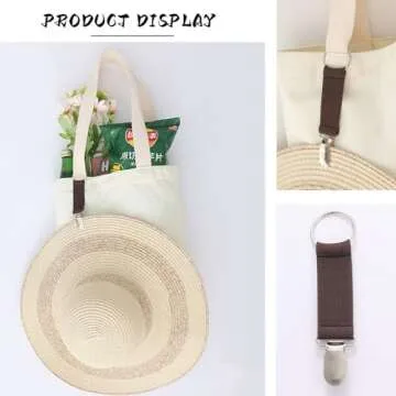 6Pcs Elastic Travel Hat Clip with Hands-Free Design