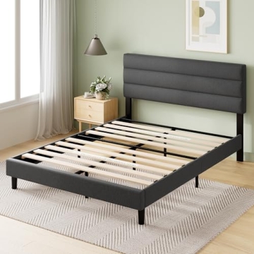 Stylish ZINUS Queen Piper Upholstered Bed Frame