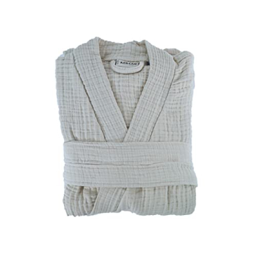 Elegant Aegean Concept Turkish Muslin Bathrobe for All