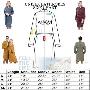 Elegant Aegean Concept Turkish Muslin Bathrobe for All