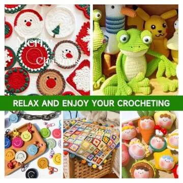 INSCRAFT 67 Pack Crochet Hooks Set, 13 PCS 2mm(B)-10mm(N) Ergonomic Soft Grip Crochet Handles Yarn Knitting Needles Kit with Case for Arthritic Hand, Crochet Starter Kit for Beginners and Lovers