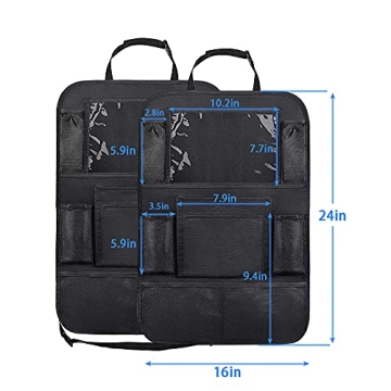 Sunyou Car Backseat Organizer with Tablet Holder for Kids