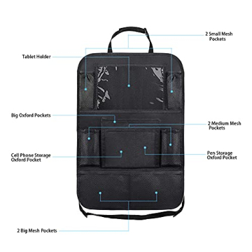 Sunyou Car Backseat Organizer with Tablet Holder for Kids