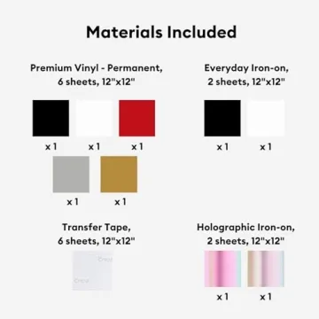 Cricut Maker Bundle with Premium Vinyl & Accessories