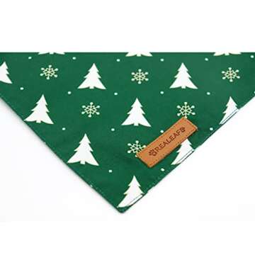 Realeaf Christmas Dog Bandanas for All Sizes - Holiday Style