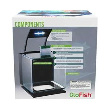 GloFish Betta Shadowbox Aquarium Kit - Stunning LED Display