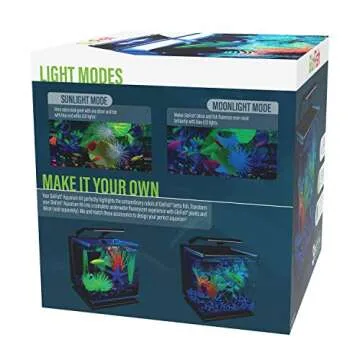 GloFish Betta Shadowbox Aquarium Kit - Stunning LED Display