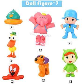 Moptrek pper, Birthday Gifts, Mini Action Figuree Cartoon Characters for Table Decorations, for All ...