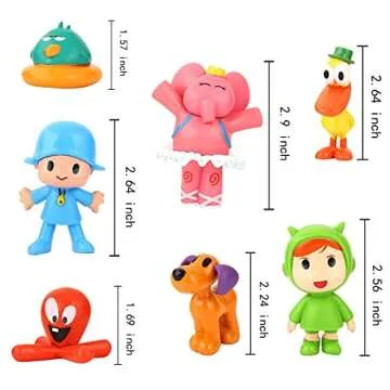 Moptrek pper, Birthday Gifts, Mini Action Figuree Cartoon Characters for Table Decorations, for All Boys and Girls