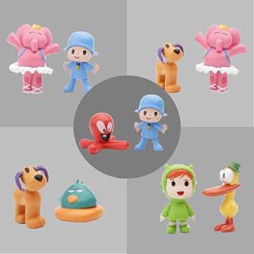 Moptrek pper, Birthday Gifts, Mini Action Figuree Cartoon Characters for Table Decorations, for All Boys and Girls