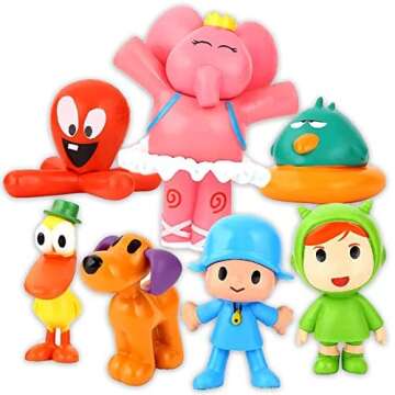Moptrek pper, Birthday Gifts, Mini Action Figuree Cartoon Characters for Table Decorations, for All Boys and Girls