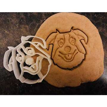 Australian Shepherd Cute Dog Face Cookie Cutter for Treats