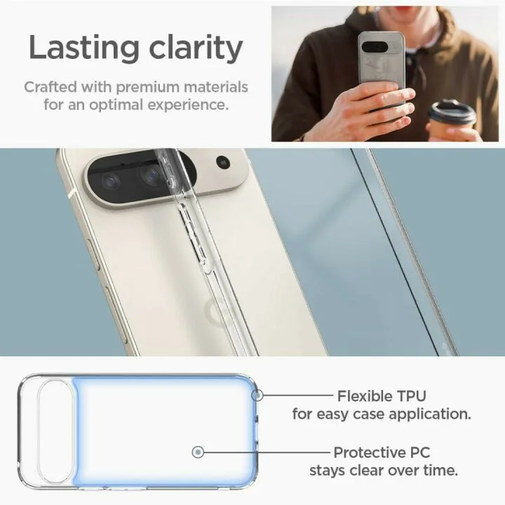 Pixel 9 Ultra Hybrid Case - Clear & Durable Protection
