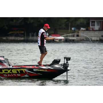 Duckett Fishing Zeus Spinning Rod, 7'0" Medium Fast, White/Holographic