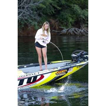 Duckett Fishing Zeus Spinning Rod, 7'0" Medium Fast, White/Holographic