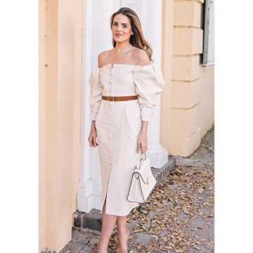 XZQTIVE Women's Leather Belts Gold Buckle 3 Pack