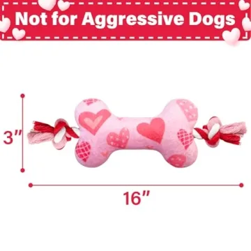 Lepawit Valentine's Day Dog Toys Perfect Gift for Pets