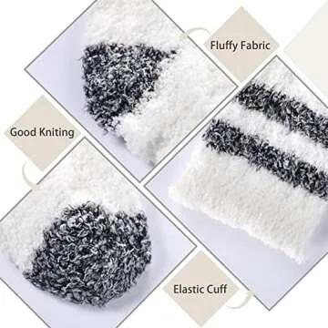 Trifabricy Fuzzy Socks for Women - 3 Pairs Fluffy Socks Women, Cozy Socks Slipper Socks for Women, Women's Winter Ultra Soft Warm Fuzzy Sleeping Socks, Candy Colorful