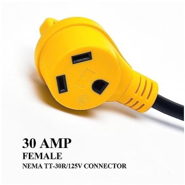 RV Camper Cord Adapter for Safe Outdoor Power Connections