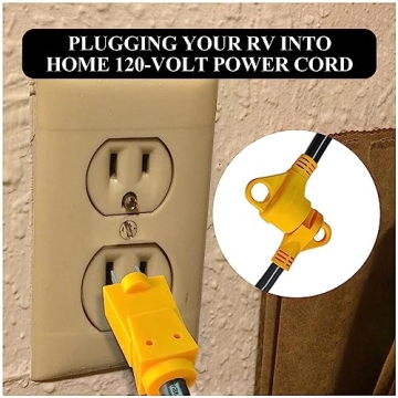 RV Camper Cord Adapter for Safe Outdoor Power Connections