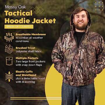 TrailCrest Tactical Hoodie Jacket - Insulated & Waterproof