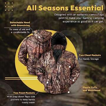 TrailCrest Tactical Hoodie Jacket - Insulated & Waterproof
